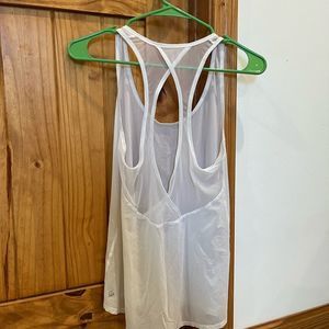 Lululemon Off White Flowy Tank Sz 4